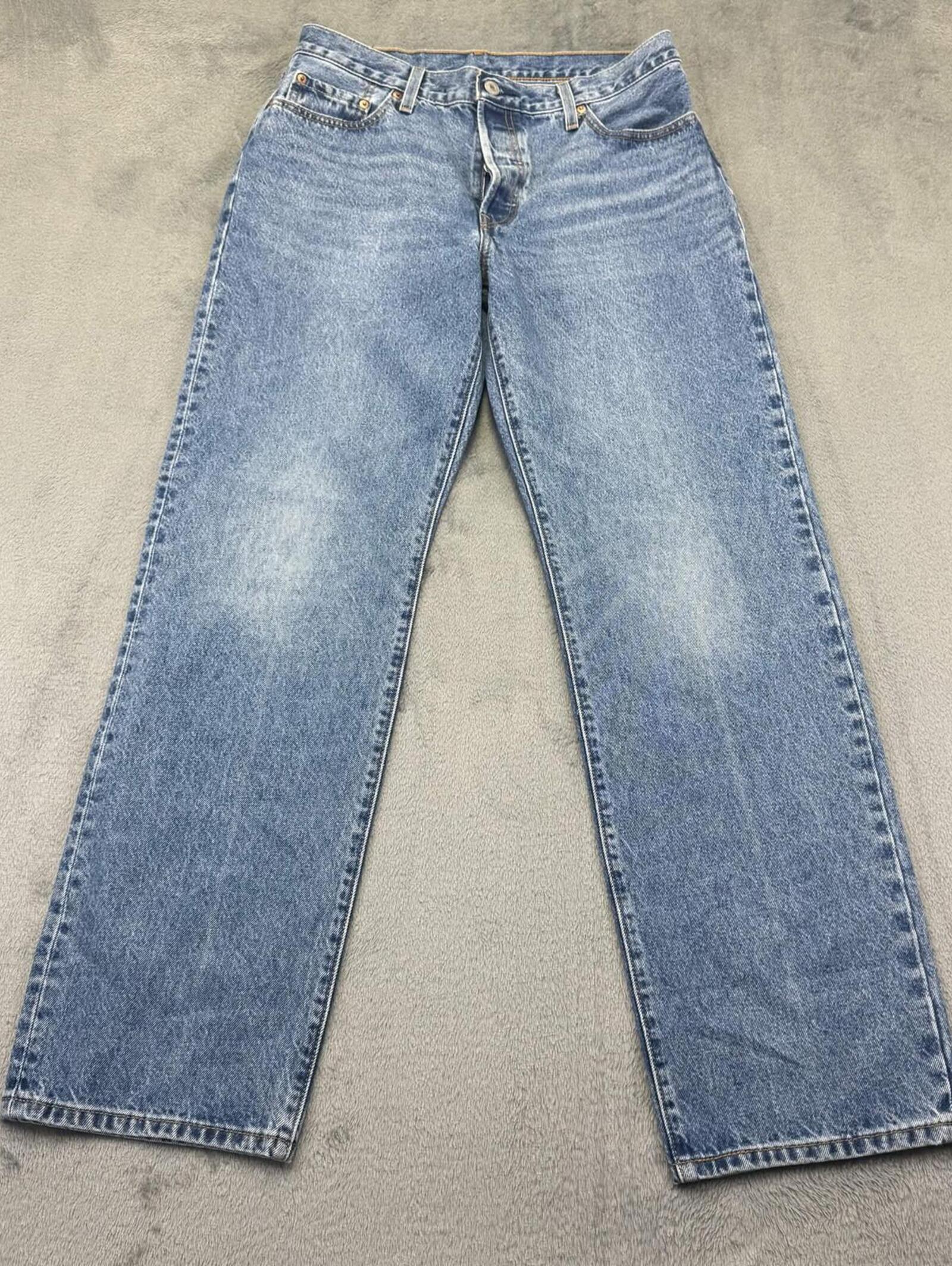 Levi's 501 90s Jeans Womens W29 L32 Blue Denim